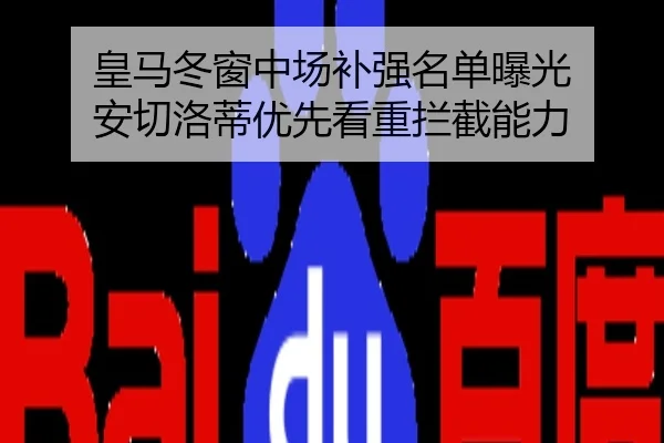 皇马冬窗中场补强名单曝光 安切洛蒂优先看重拦截能力